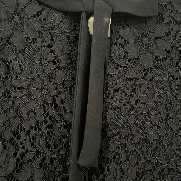 Karl Lagerfeld Paris Black Lace Shift
Dress 3/4 Sleeves with Rhinestone... - Picture 5 of 9